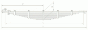 Рессора ЗИЛ 131-2902007-02 передняя без лебедки Рессора ЗИЛ 131-2902007-02 передняя без лебедки